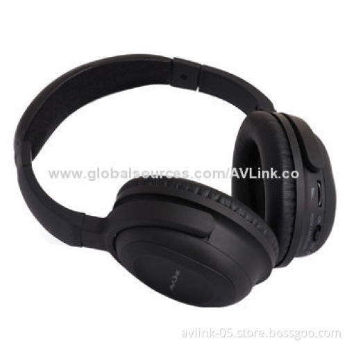 Rubber Finished Active Noise-canceling Headphones with Hard Carry Case for Frequent Travelers